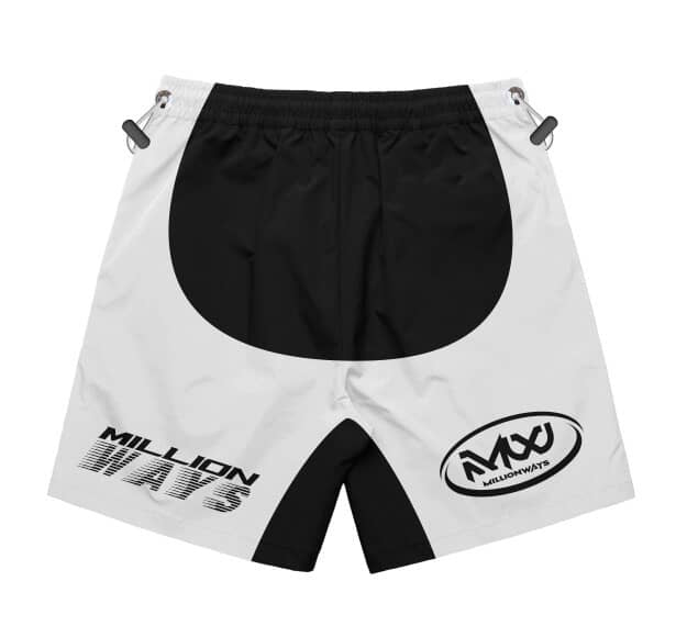 Black and White Track Shorts